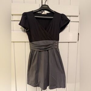 BeBop Black and Gray Mini Dress